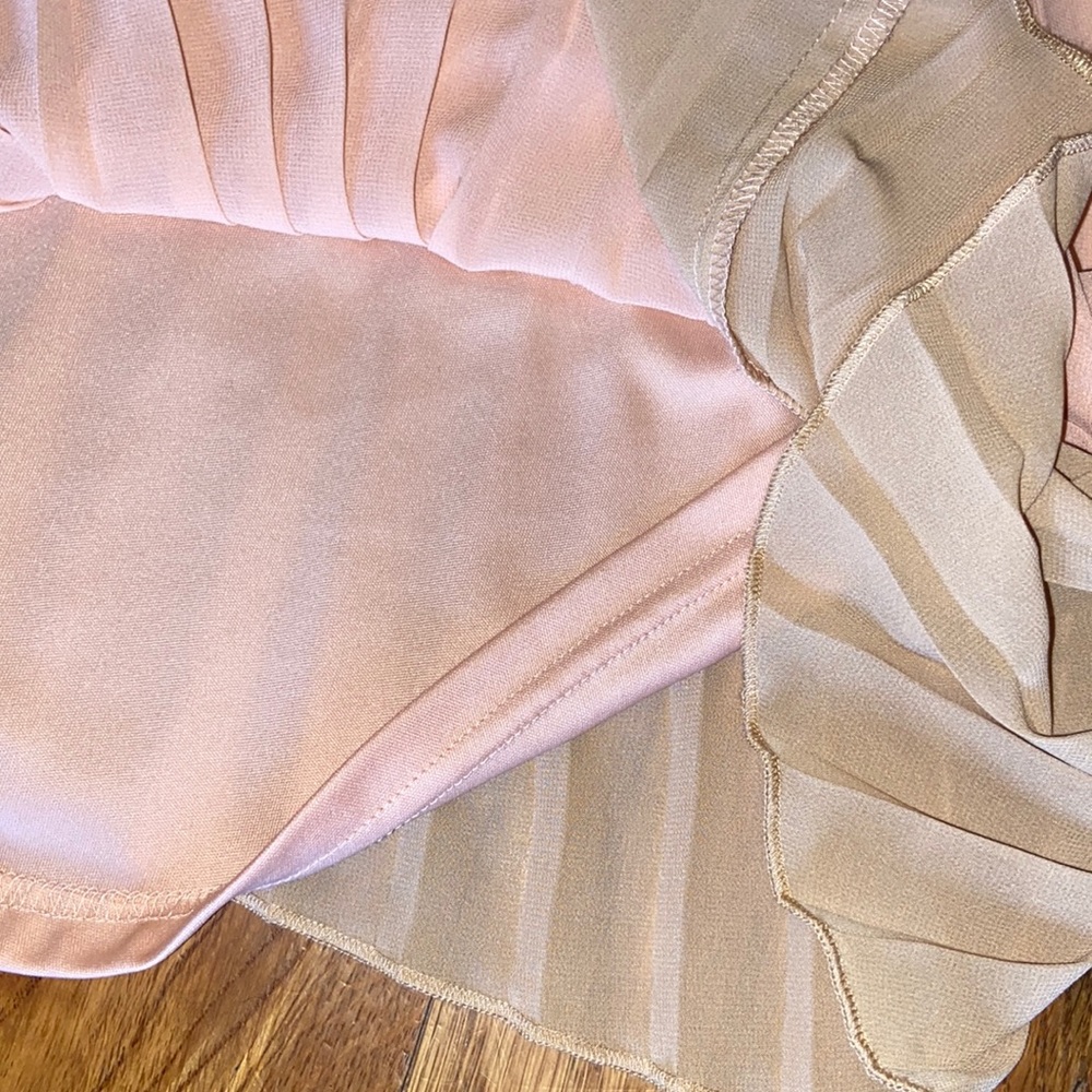 Jessica Simpson pleated chiffon dress 4 - Picture 7 of 7